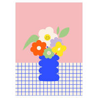 POSTER Affordable Art Prints x Maren Gross - Happy Daisy - Multicolor, Papier (30/40/0.1cm) - Poster&Frame