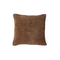 DEKOKISSEN Roby Braun 45/45 cm - Braun, Textil (45/45cm) - Light & Living