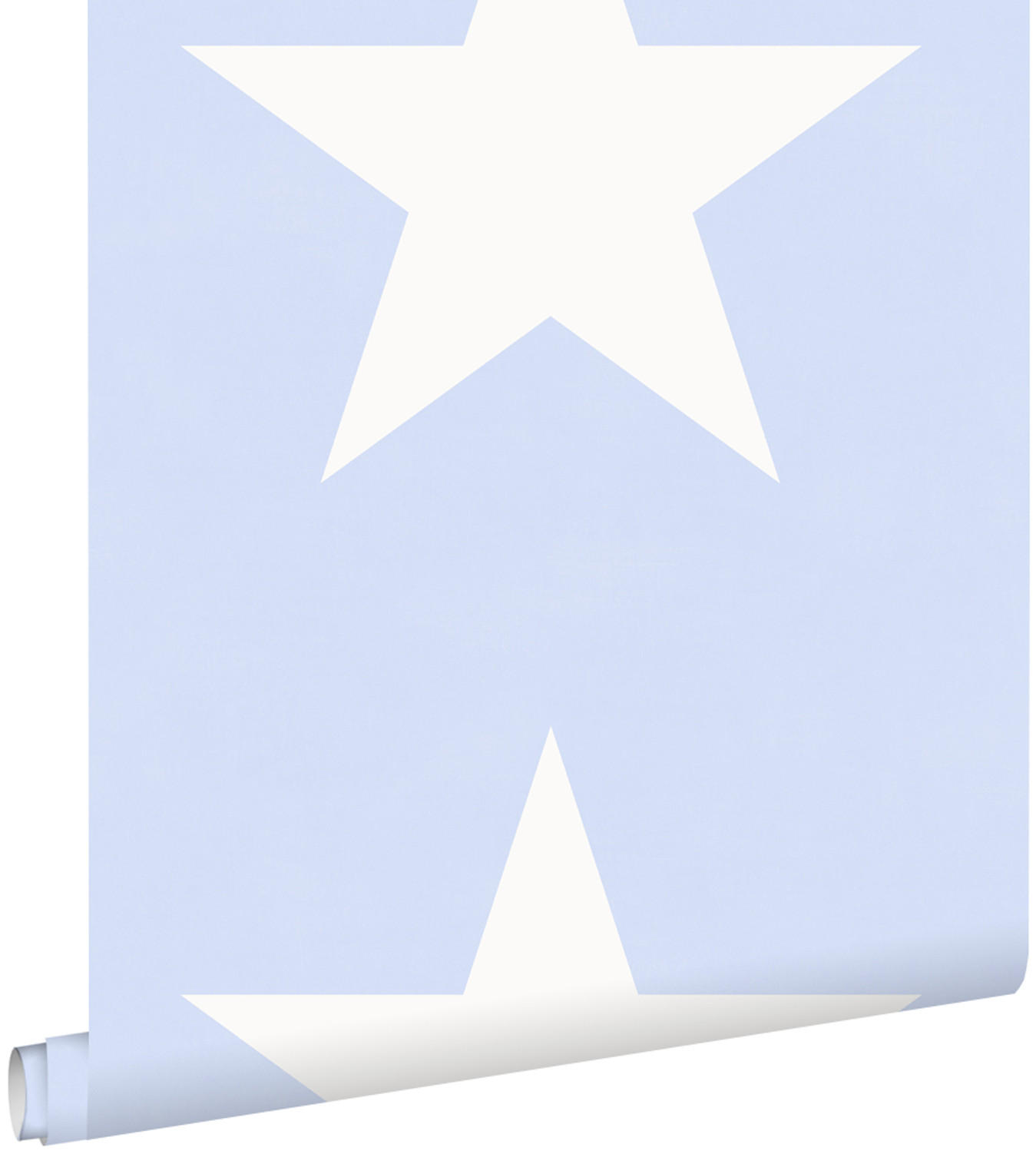 TAPETE Sterne 53 cm x 10.05 m - Blau, Papier (53/0.1cm) - ESTAhome