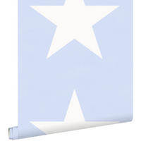 TAPETE Sterne 53 cm x 10.05 m - Blau, Papier (53/0.1cm) - ESTAhome