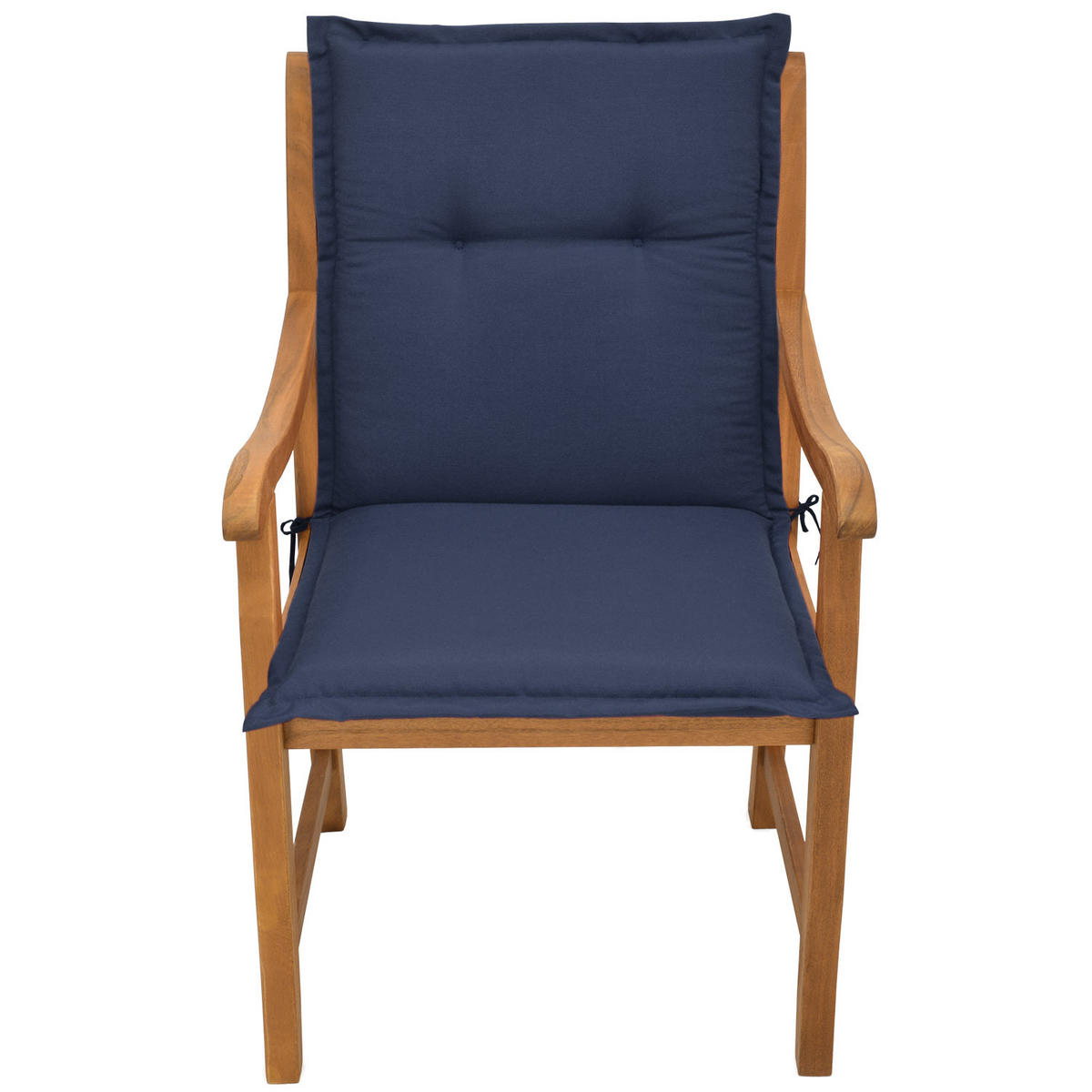 NIEDERLEHNERAUFLAGE Loft NL 100/50/6cm Dunkelblau 4tlg - Dunkelblau, Textil (50/6/100cm) - Beautissu 