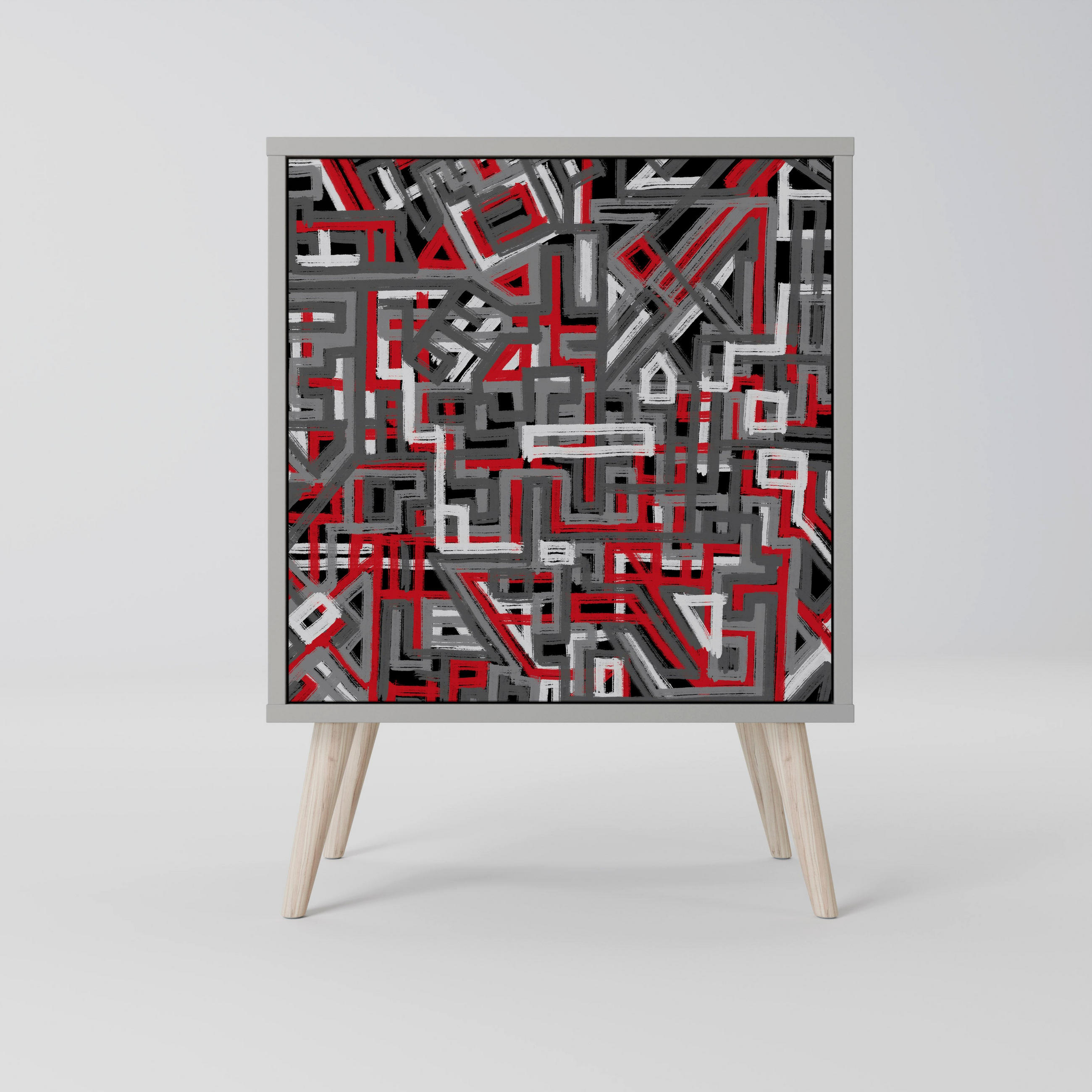 SpaceRebels Sideboard Grau 57.5x77.5x42 cm