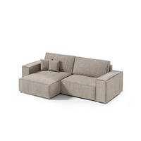 ECKSOFA Schlaffunktion Sekwana mini Beige - Beige, Textil (148/257cm) - Fedve