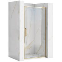 DUSCHTÜR Rea Rapid Swing Gold 100 - Goldfarben, Glas (100/195cm) - REA
