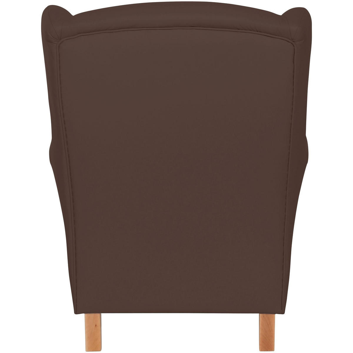 OHRENSESSEL Karlen Bezug Kunstleder Buche natur / braun - Buchefarben/Braun, Kunststoff (86/103/77cm) - 58aufmkessel