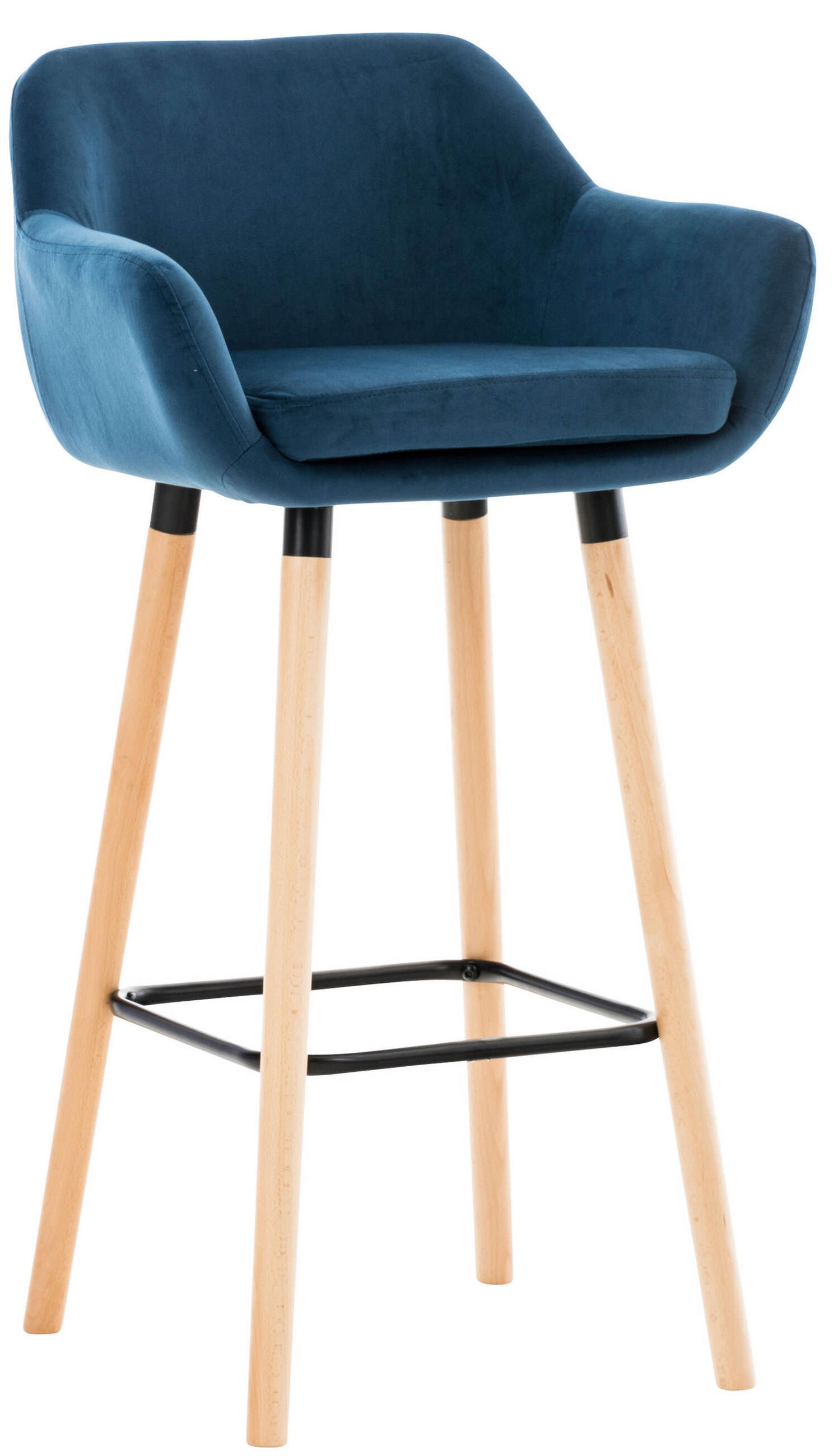 TPFLiving Barhocker Blau 55x99x46 cm