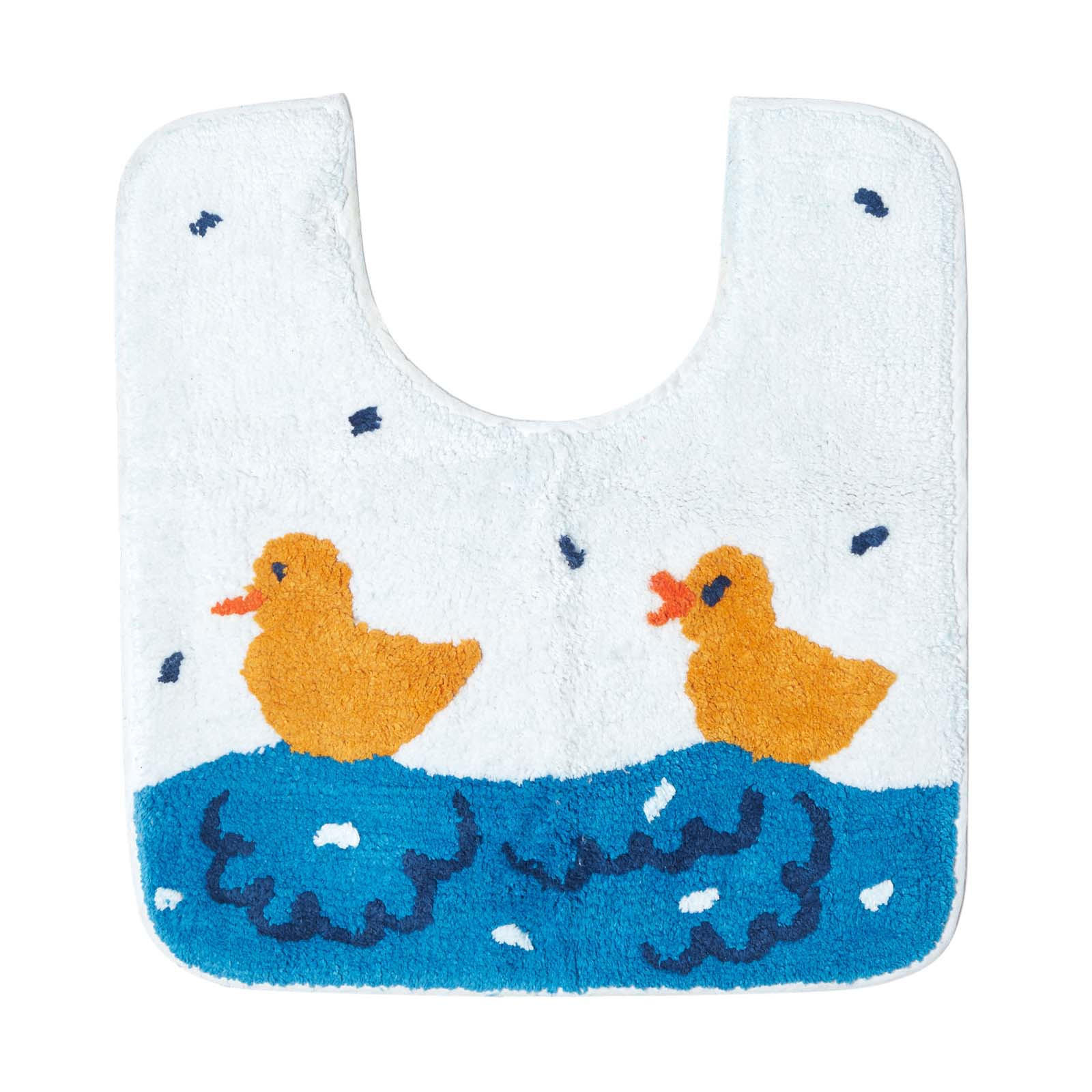 WC-VORLEGER Ententeich 45/50 cm, Baumwolle - Multicolor, Textil (45/50cm) - Homescapes