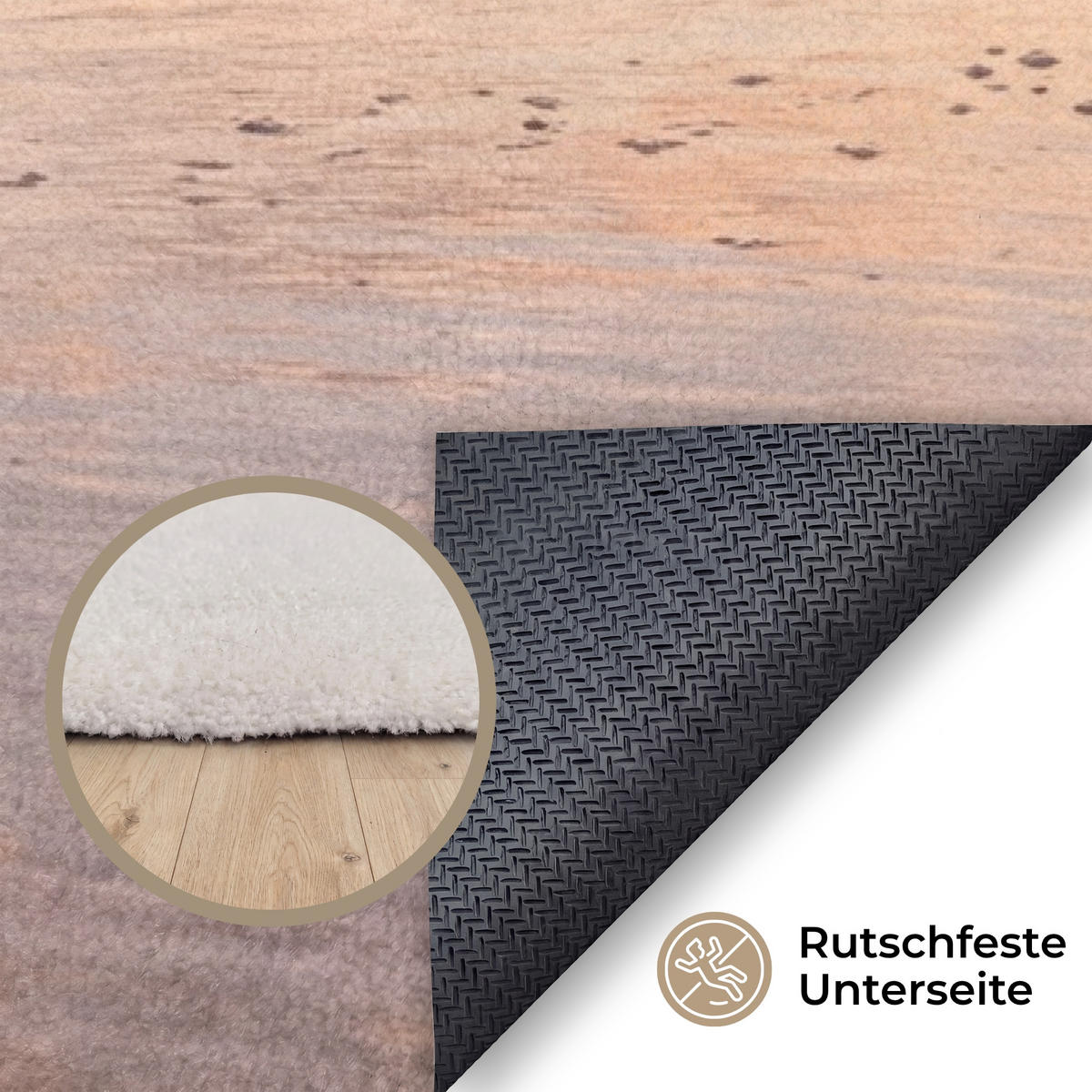 KOBERCE - Pláž - Príboj - Oblaky - 230x150 cm - svetloružová, textil/plast (230/0.4cm) - OnlyWow