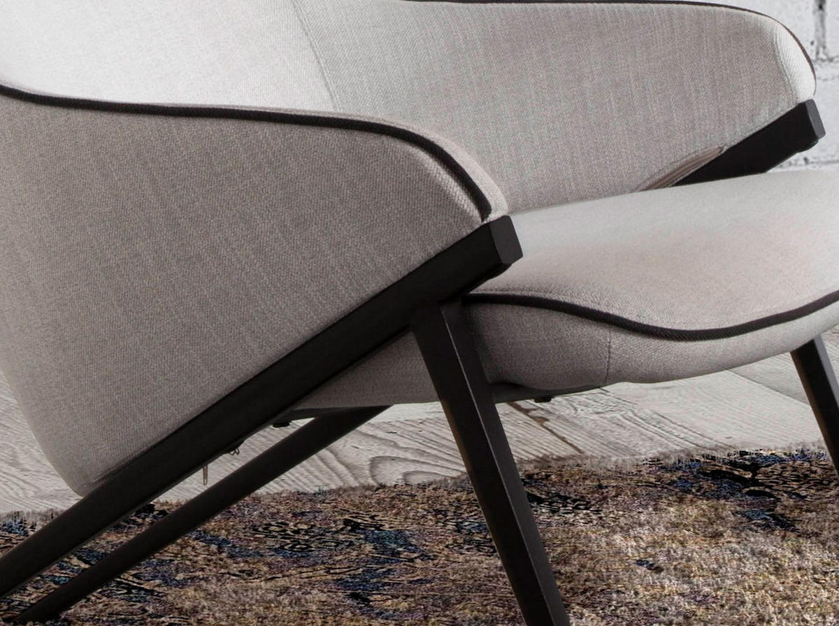 SESSEL Sessel aus grauem Stoff 70/90/102 cm - Grau, Textil (70/102/90cm) - ANGEL CERDA