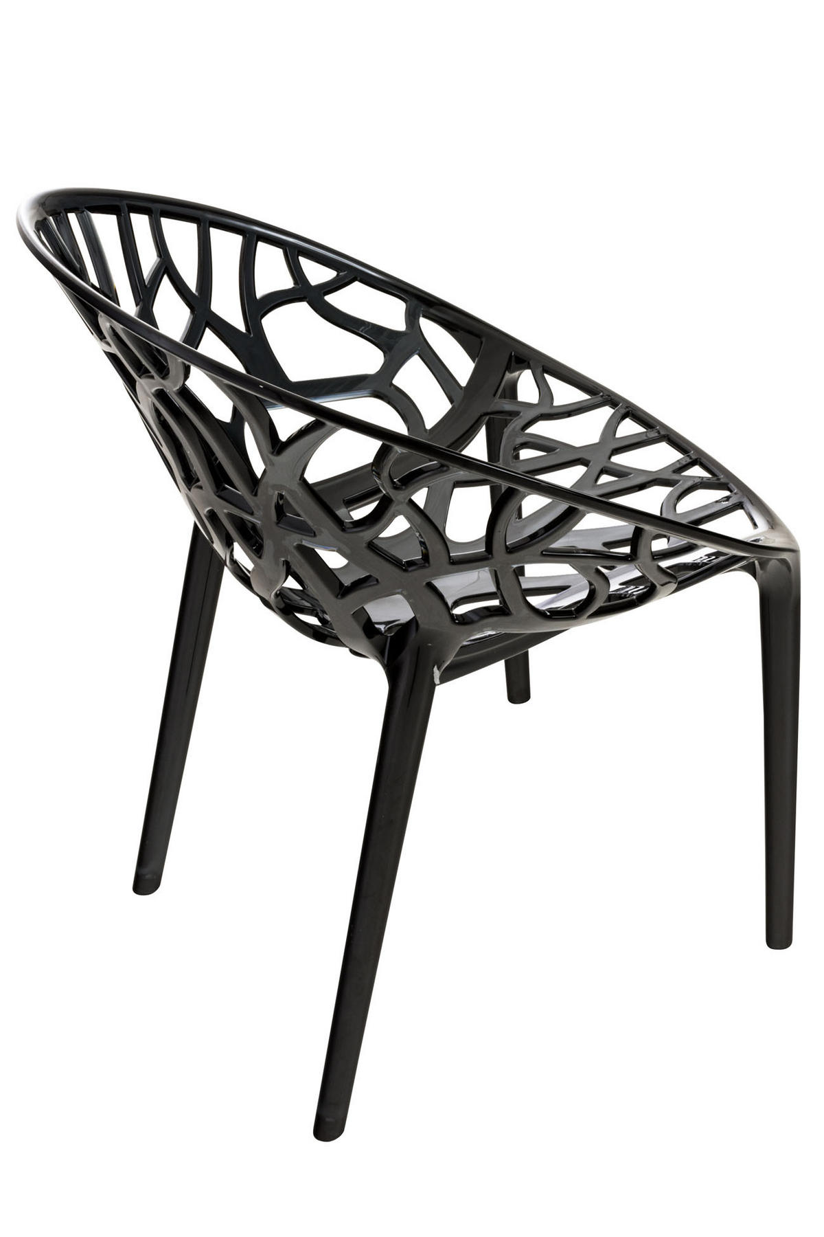 GARTENSTUHL Kunststoff schwarz - Schwarz, Kunststoff (59/80/60cm) - CLP
