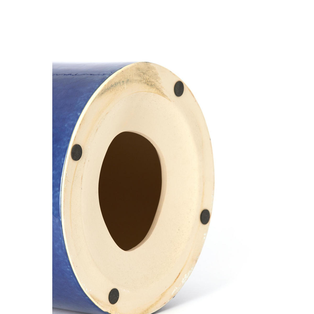 BEISTELLTISCH Mooca Blau 42/42/34 cm - Blau, Keramik (42/42/34cm) - Light & Living