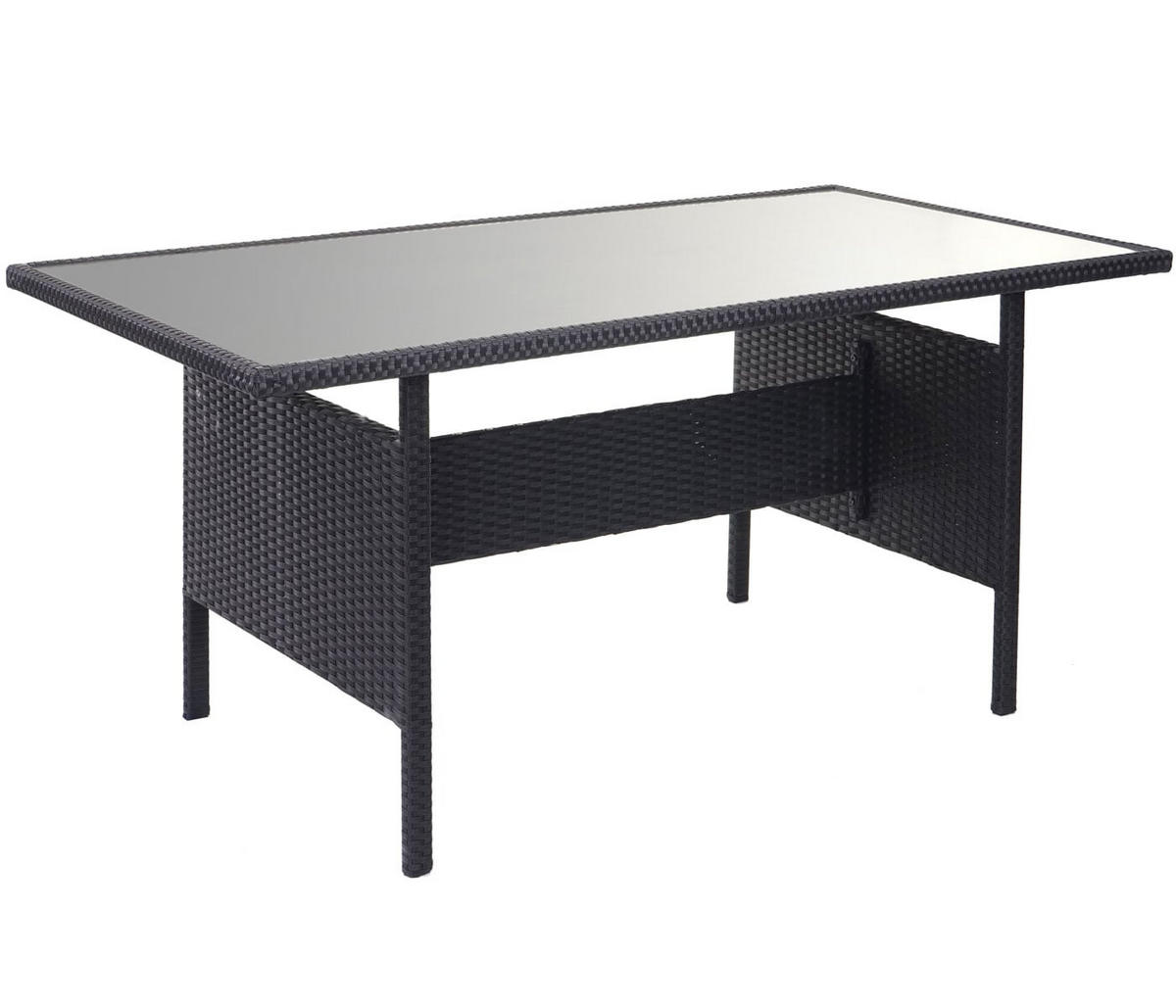 GARTENGARNITUR Schwarz - Schwarz, Metall - PROREGAL