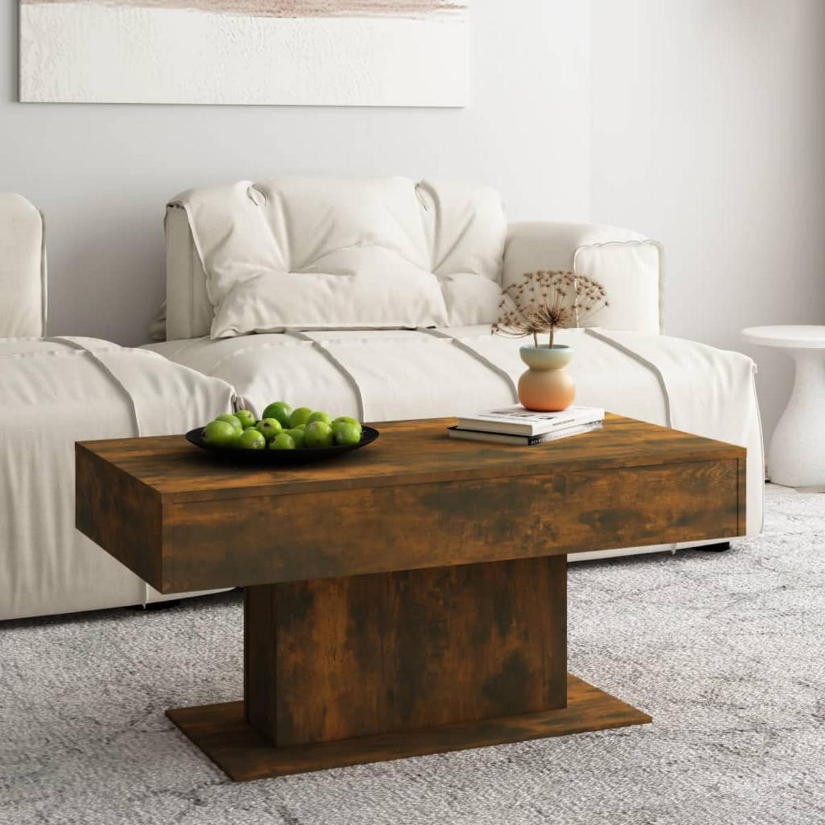 COUCHTISCH Räuchereiche 96x50x45 cm Holzwerkstoff - Braun, Holzwerkstoff (96/50/45cm) - furnicato