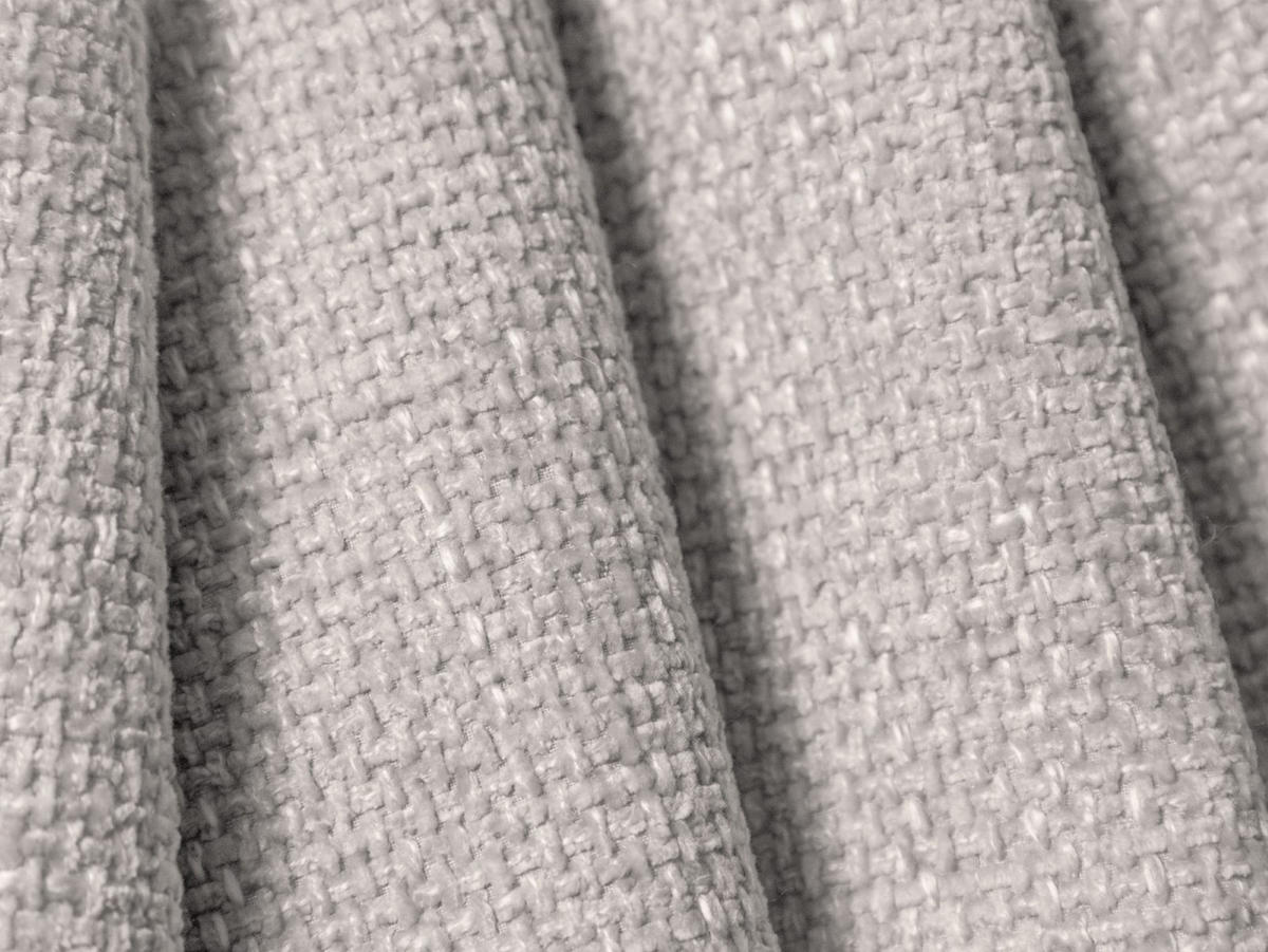 POUF Lupine aus Chenille-Stoff hellgrau - Hellgrau, Textil (95/43/92cm) - Micadoni