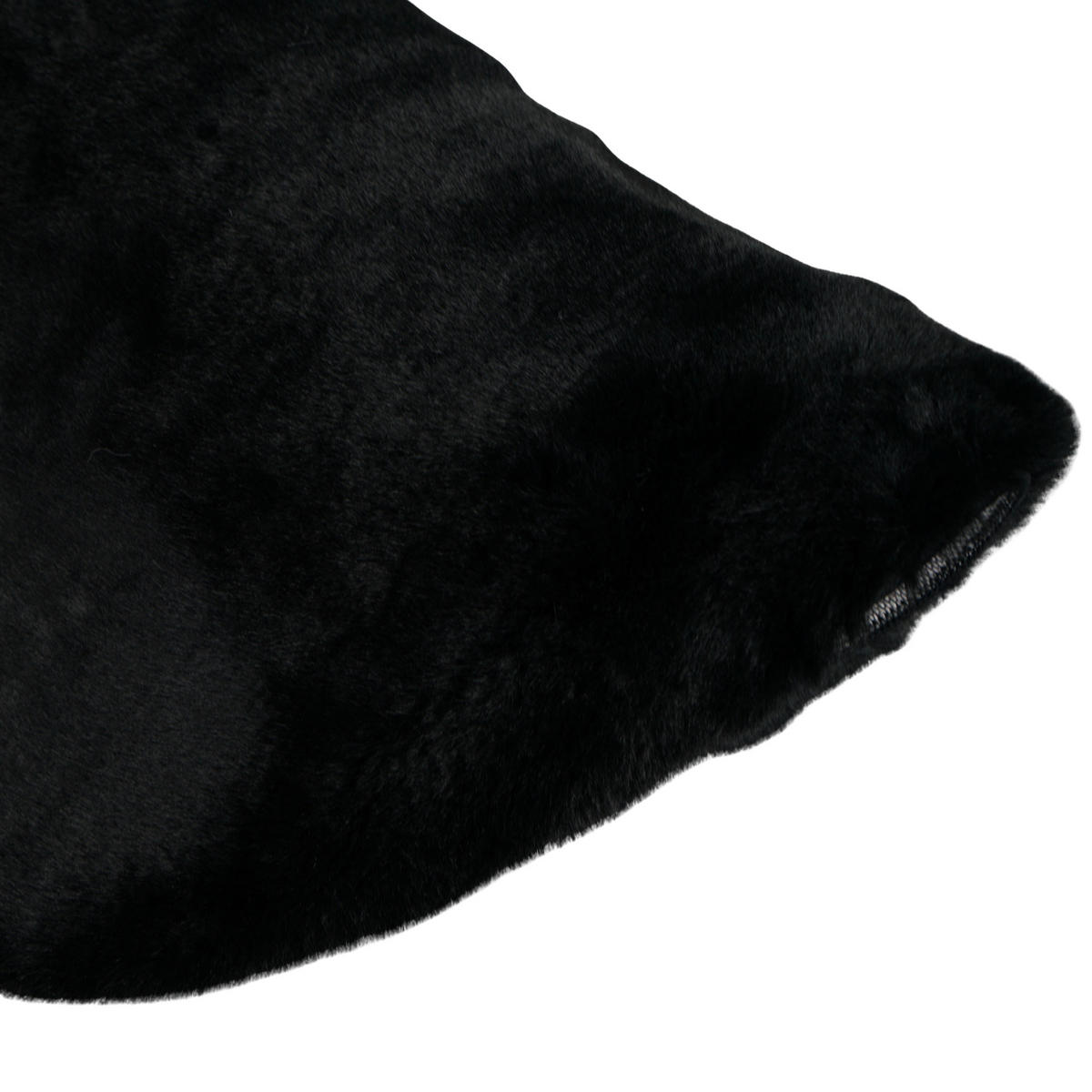 FELLTEPPICH CLOUD SUPER SOFT 120/120 cm Schwarz - Schwarz, Textil (120/120cm) - Consilio Concept