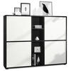 HIGHBOARD Cuba Türen in Weiß matt - Weiß, Holzwerkstoff (130.5/105.5/35.5cm) - Vladon