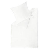 SATIN BETTWÄSCHE PLAIN - Weiß, Textil (155/220cm) - Schöner Wohnen