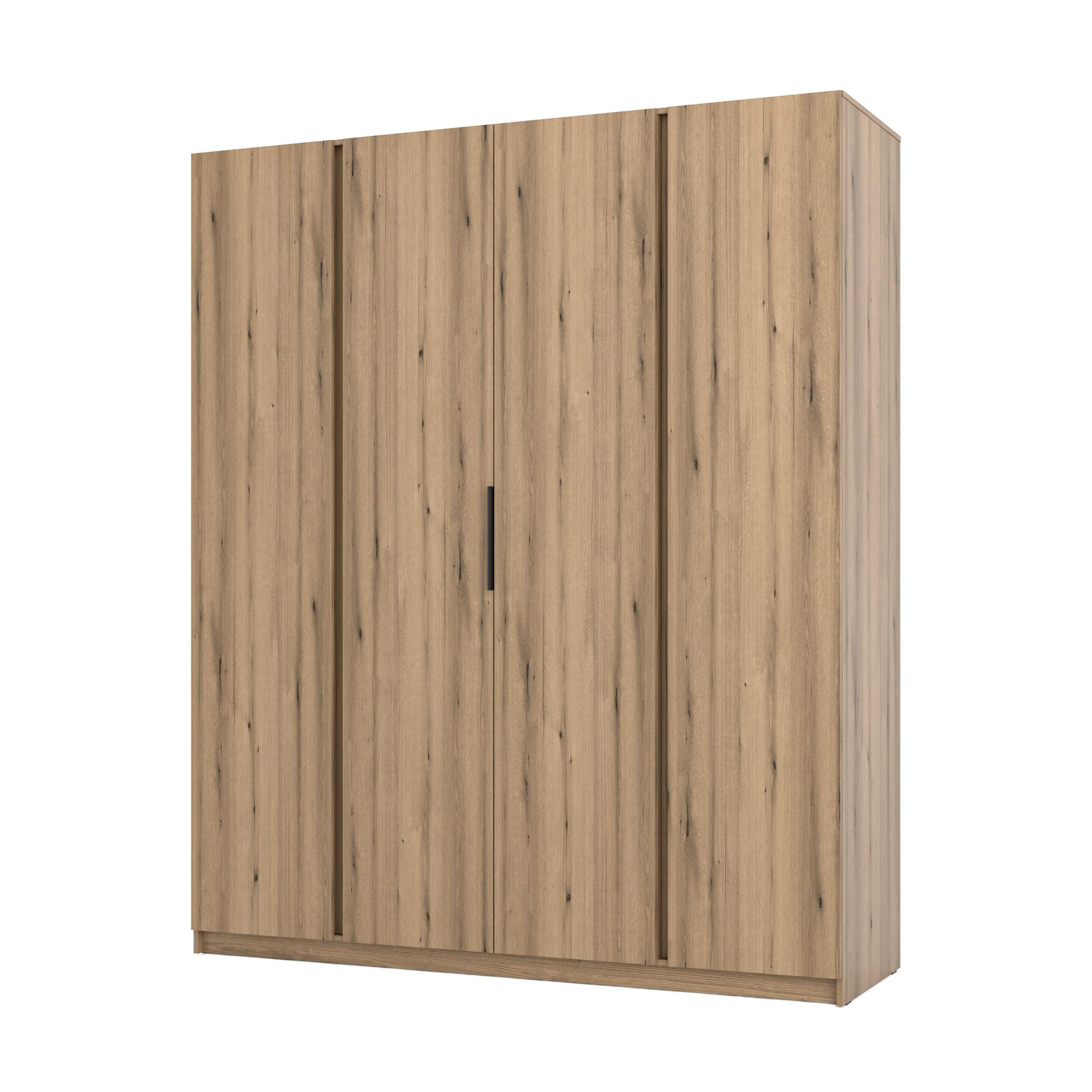 DREHTÜRENSCHRANK CAGLIARI 200/239/61,9cm 4-türig Goldfarben - Goldfarben, Holzwerkstoff (200/239/61.9cm) - MASSENO