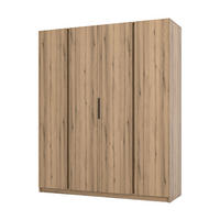 DREHTÜRENSCHRANK CAGLIARI 200/239/61,9cm 4-türig Goldfarben - Goldfarben, Holzwerkstoff (200/239/61.9cm) - MASSENO