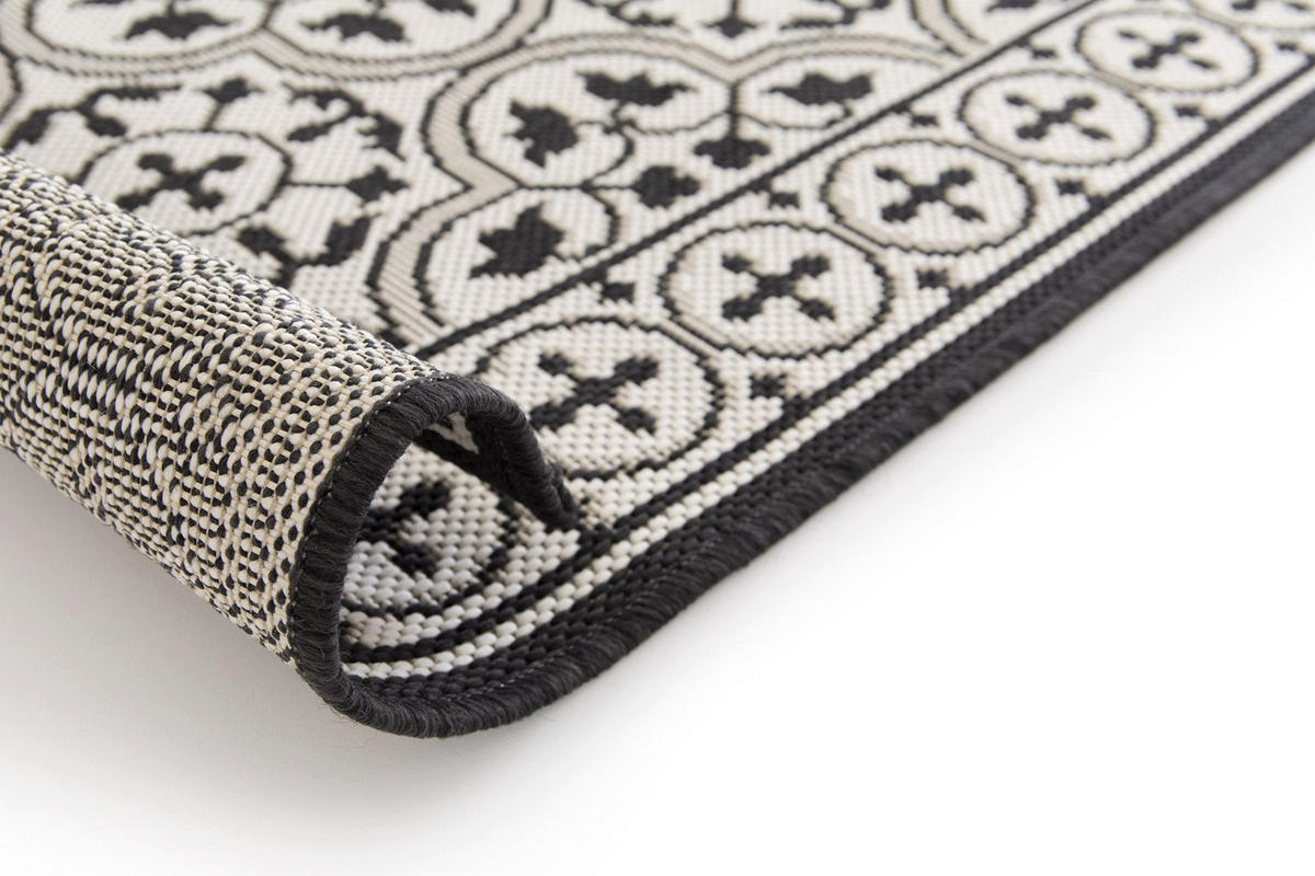 TEPPICH für den Innenkorridor im Freien schwarz - Schwarz, Textil (80/200cm) - AFK Living