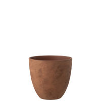BLUMENTOPF RUND Braun - Braun, Keramik (30.5/29.5cm) - J-Line