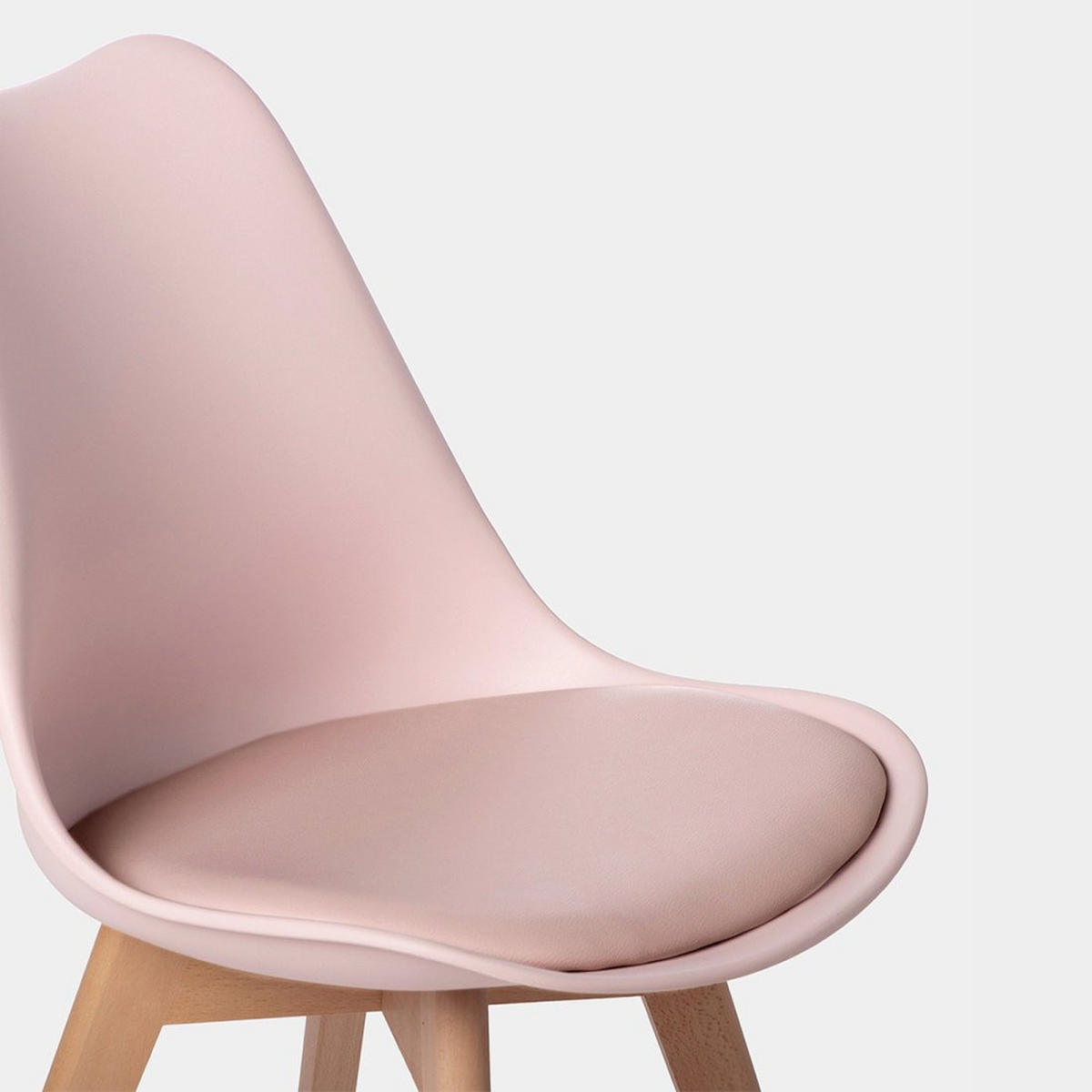 KÜCHENSTUHL Kler Rosa 49 cm x 81 cm 4er-Set - Pink, Kunststoff (49/81/57cm) - Klast Home