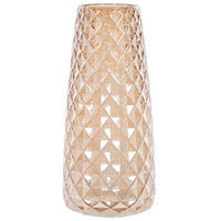 BLUMENVASE Glas orange Pacheia - Orange, Glas (23cm) - Beliani
