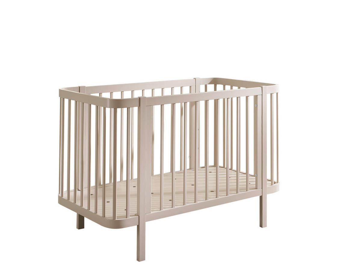 BABYZIMMER Hilda 5 teilig in Kaschmir und Mauvella Oak - Kinderzimmer Komplett Set - Beige, Holzwerkstoff (80/200/120cm)