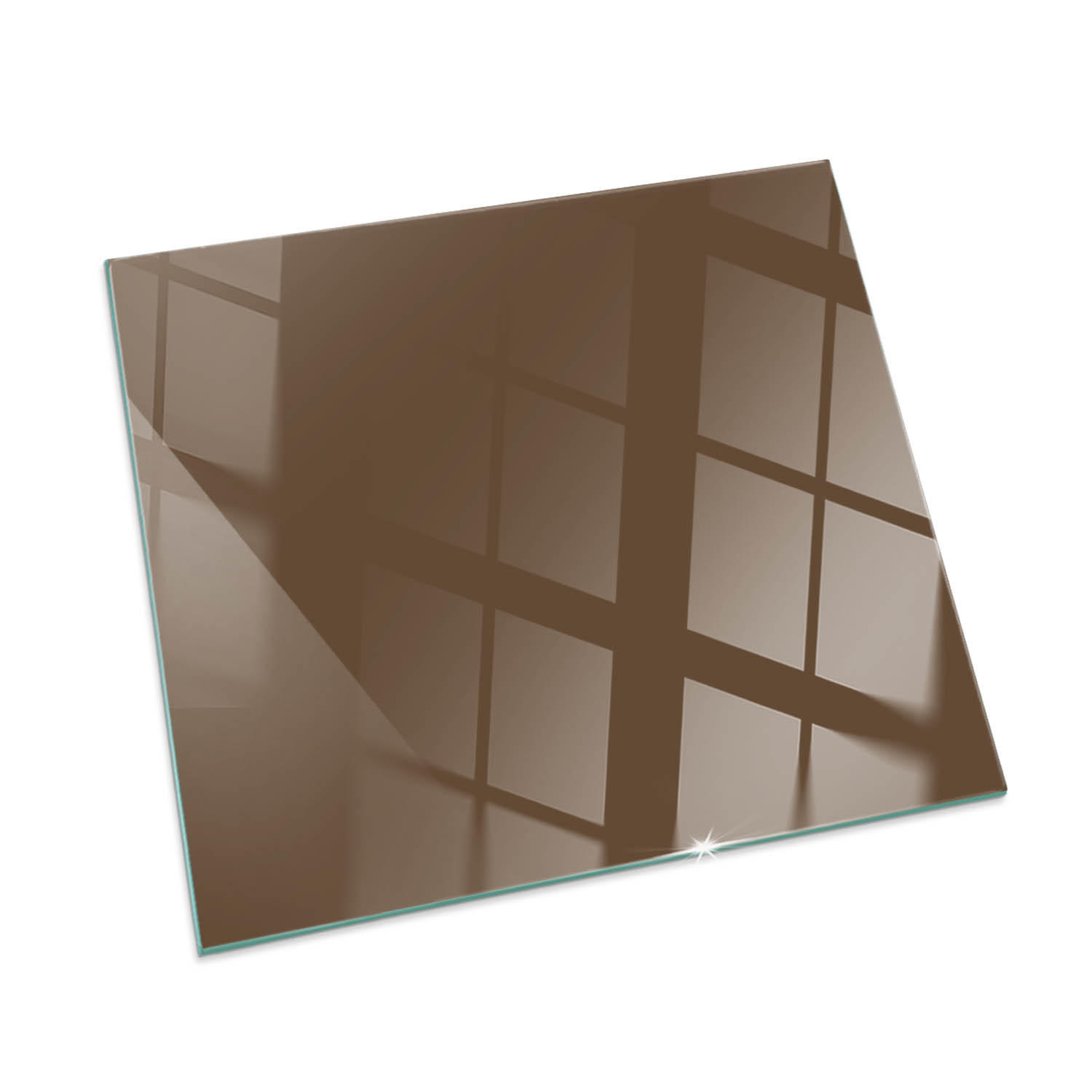 ArtPrintCave Glasplatte Braun 50x50x0.4 cm