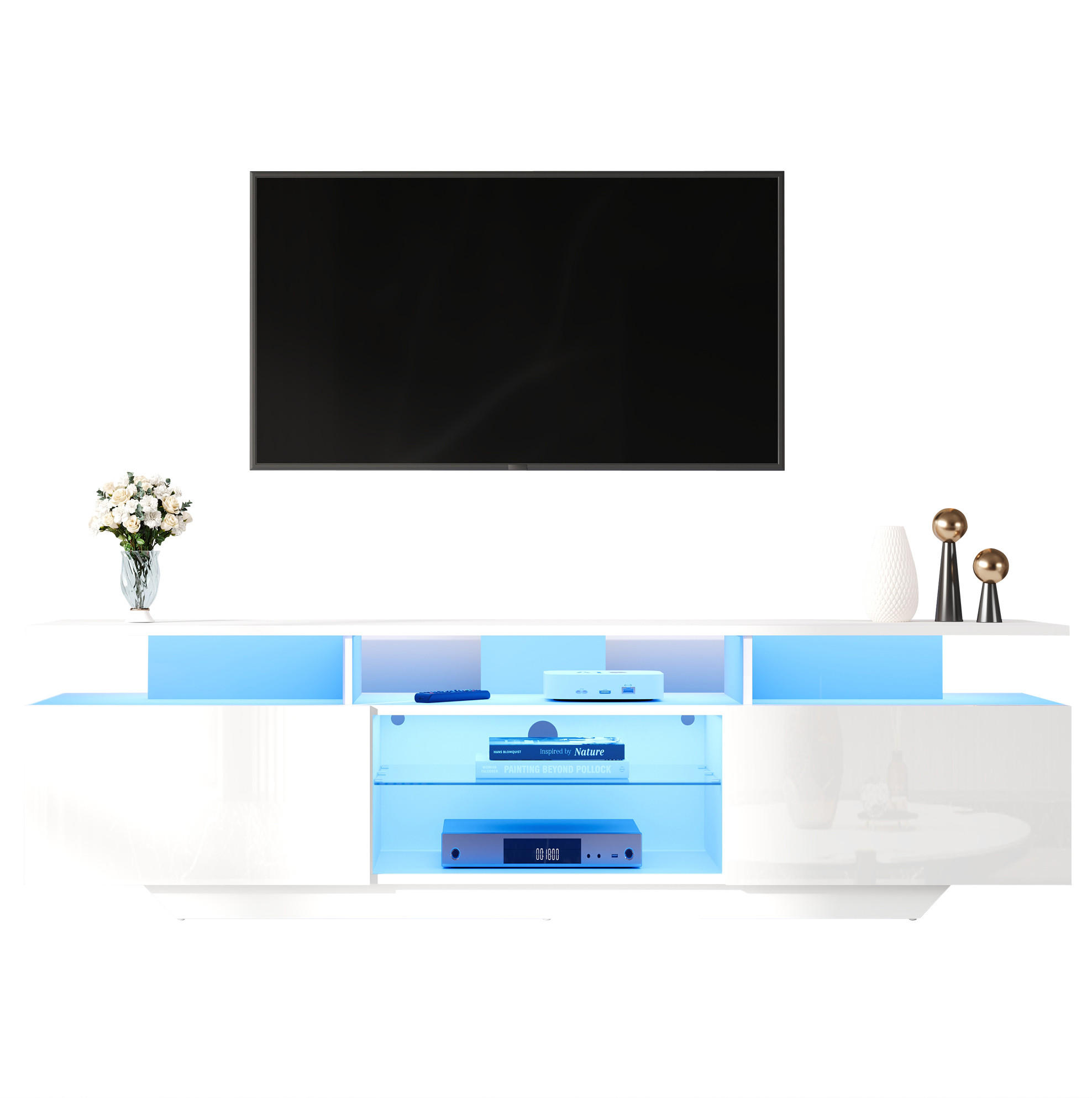 Ivmeu Tv-Lowboard Weiß 160x45x40 cm