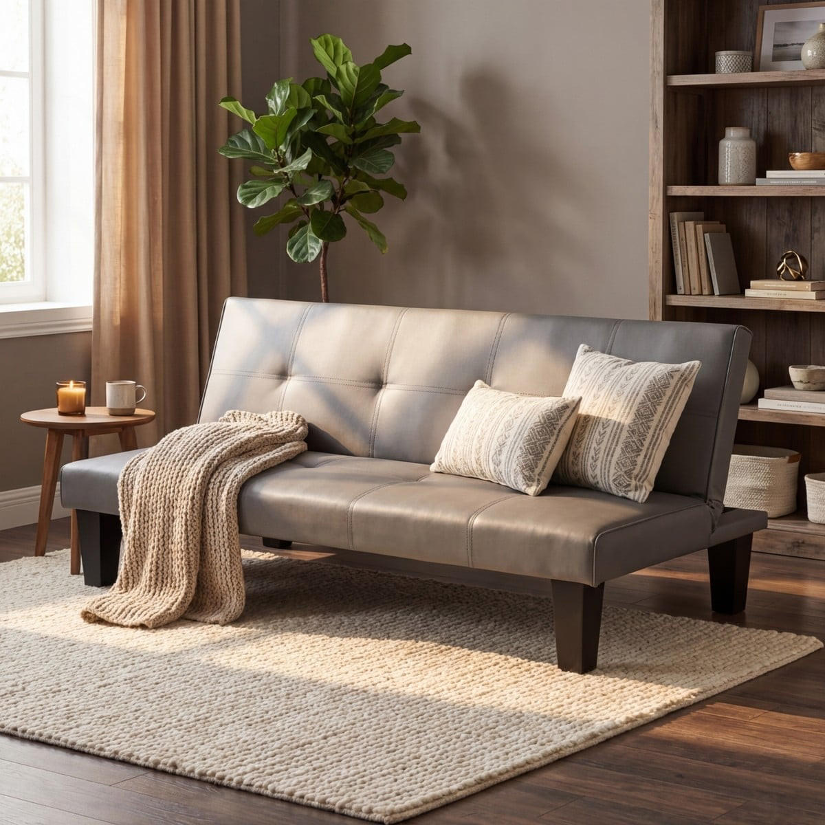 SCHLAFSOFA ausklappbar Neluba Lux - - Multicolor, Leder (166/70/75cm) - Pasmara