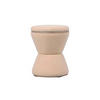 HOCKER Gustar 38.5/38.5/43 cm - Braun, Textil (38.5/43/38.5cm) - Leitmotiv