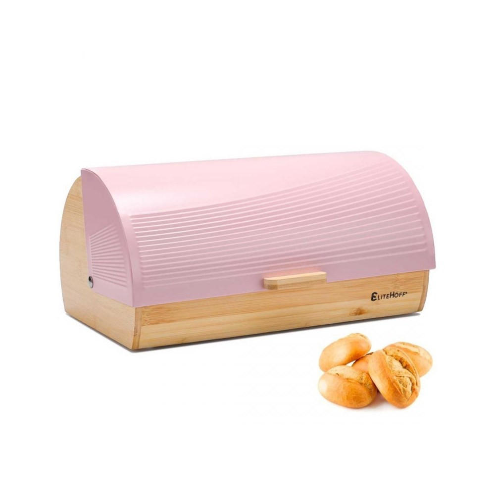 BROTKASTEN Rosa 38/25/19 cm 66077 - Pink, Metall (25/19/38cm) - Elitehoff