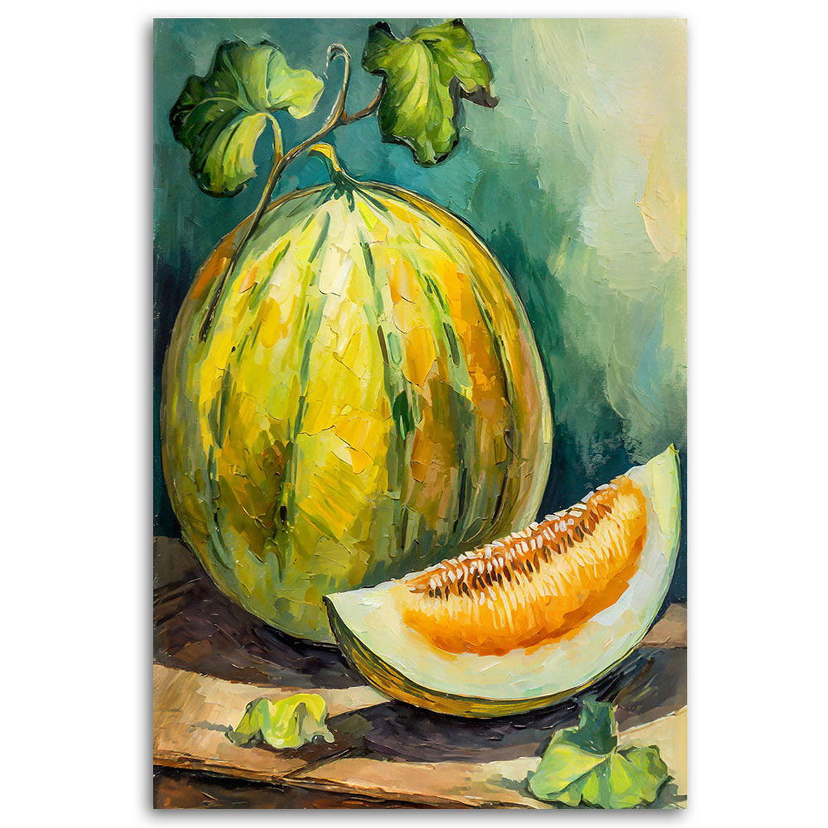 KUNSTDRUCK Grün 60/90 cm - Grün, Textil (60/90cm) - KUNSTLOFT