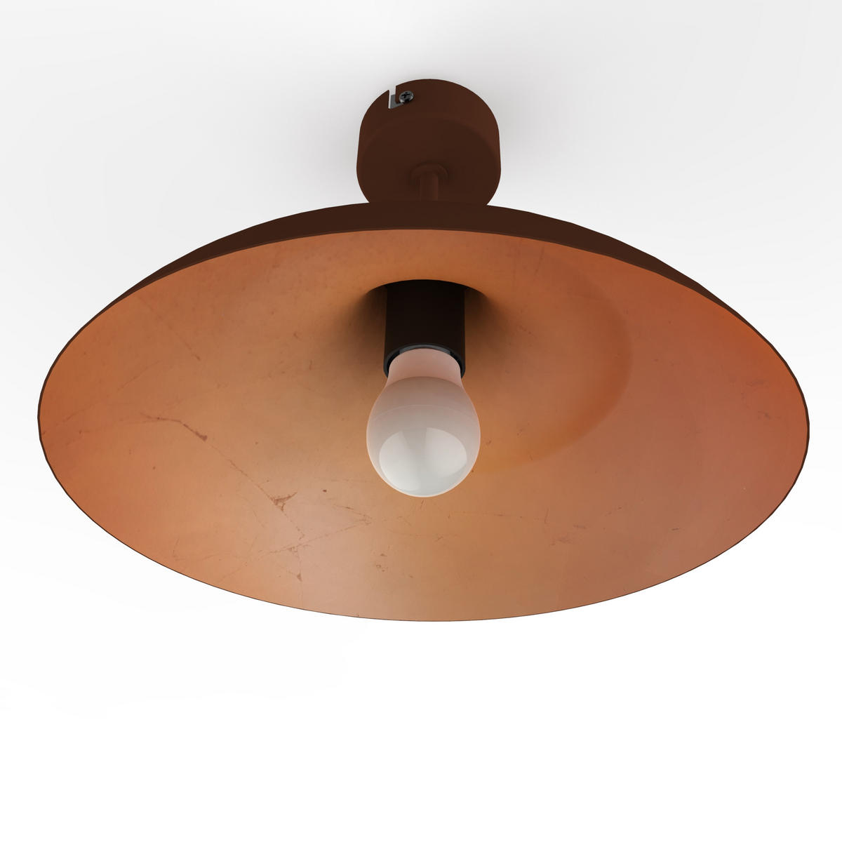 DECKENLEUCHTE Parigina - Braun, Metall (40/40/23cm) - Lumicom