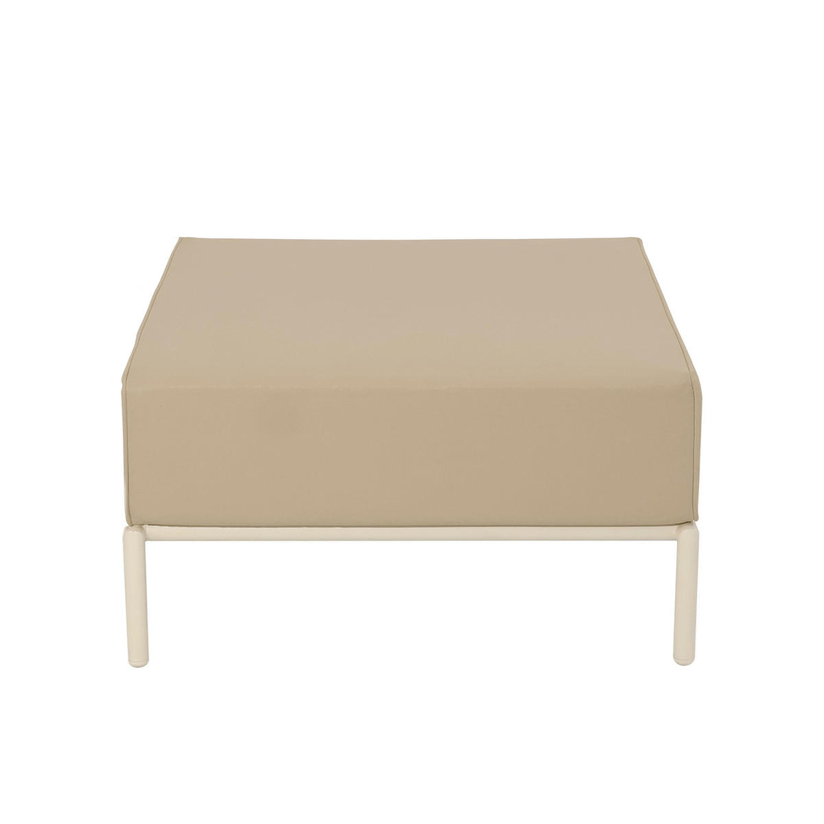 HOCKER, Beige - Beige, Textil (72/38/77cm) - Oviala