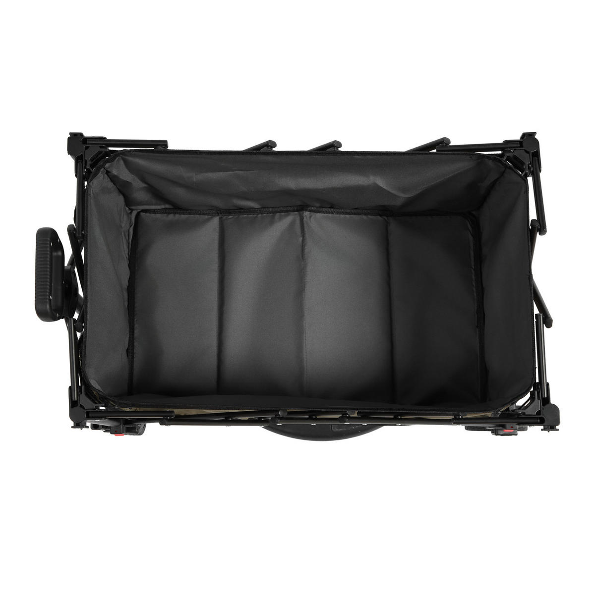 GARTENWAGEN 80L Army Grün – Outdoor Transportwagen mit All-Terrain Rädern & Teleskopgriff - Grün, Metall (77/45/48cm) - Urban Meuble