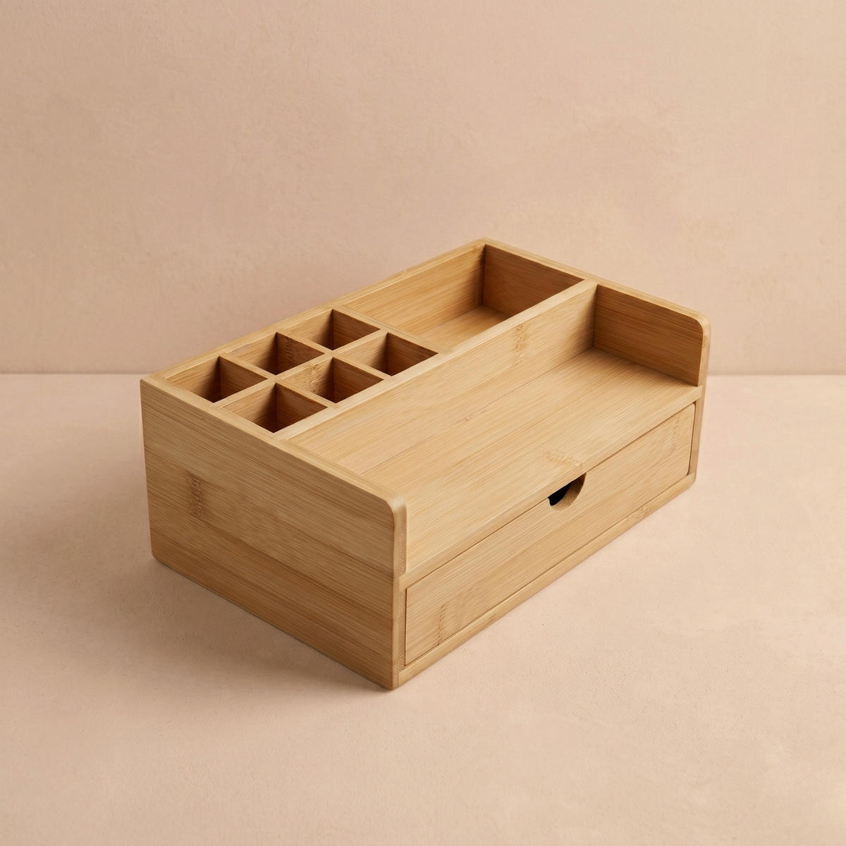 SCHREIBTISCHORGANIZER Bambus 10/25/15,5 cm - Beige, Naturmaterialen (10/25/15.5cm) - BOXIMO