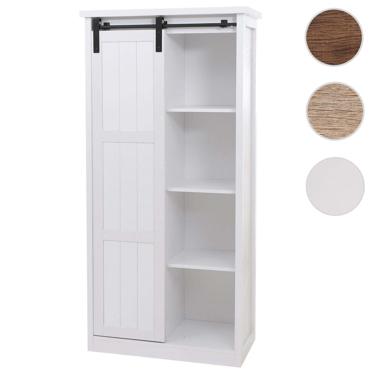 SKRÍŇ Biela - biela, drevo (76/163/38cm) - MCW