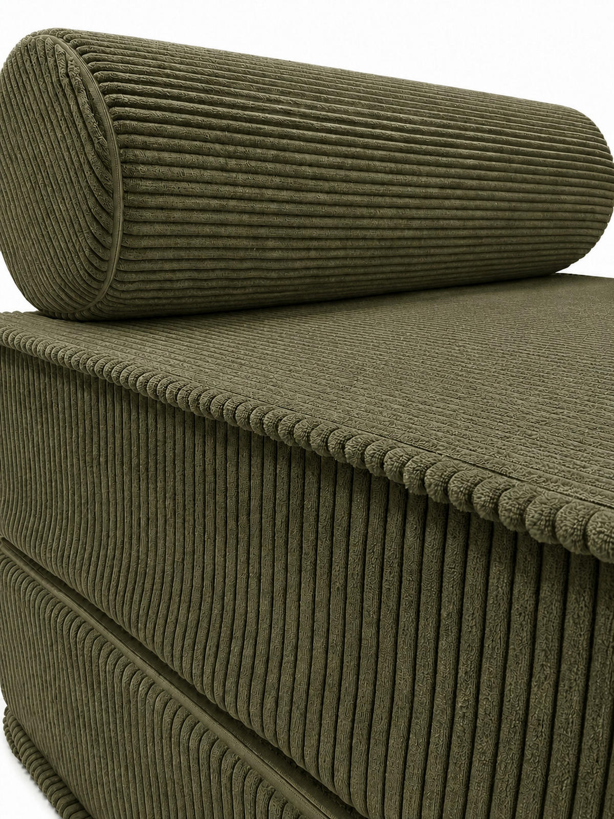 BODENSESSEL für Erwachsene aus geripptem Stoff - Grau, Textil (80/62/95cm) - SURB