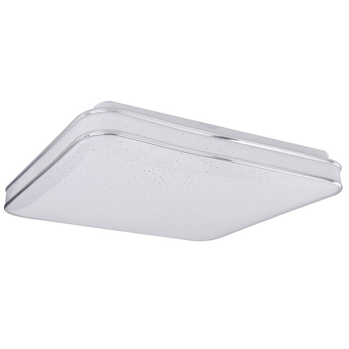 LED DECKENLEUCHTE Metall Weiß Sternen-Effekt - Weiß, Metall (33.5/33.5/7.5cm)