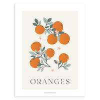 POSTER Orange, 30x40 cm - Beige/Orange, Papier (30/1/40cm) - Lilipinso
