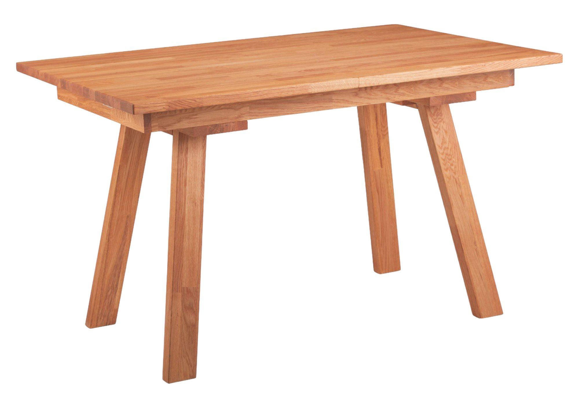 ESSZIMMERTISCH ausziehbar Davilla 125 x 85 x 75 Küchentisch Massivholz Kernbuche geölt - Kernbuche, Holz (125/85/75cm) - 58aufmkessel
