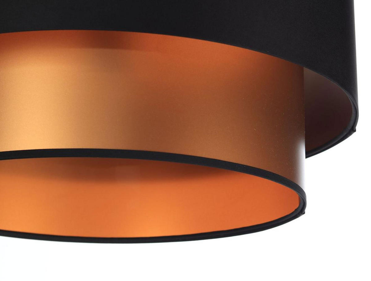 HÄNGELEUCHTE Kupfer 40/20 cm - Schwarz/Kupferfarben, Kunststoff (40/1/20cm) - ONZENO