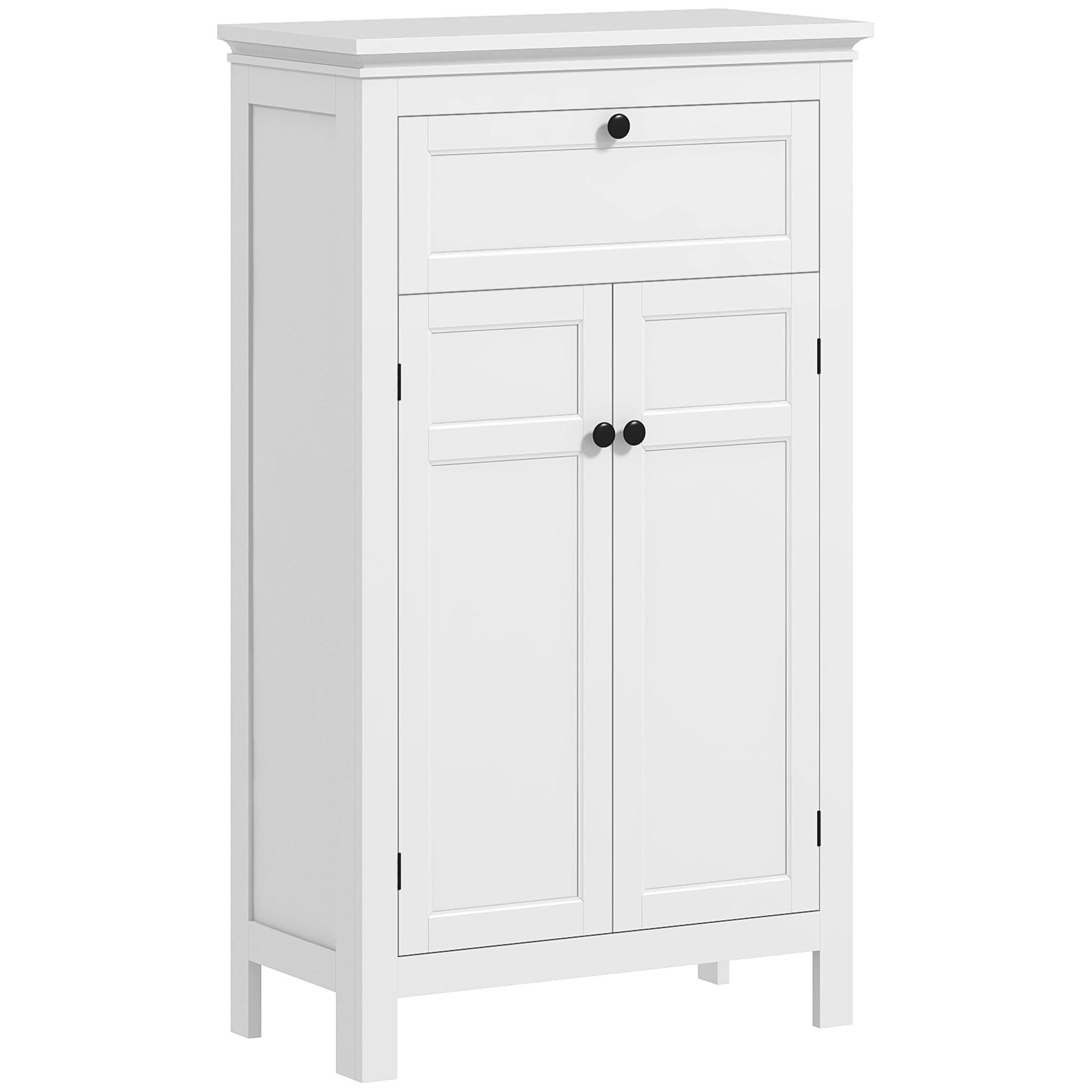 MIDISCHRANK DE-17317 mit Schublade & verstellbaren Regalen Weiß - Weiß, Holzwerkstoff (30/102.5/60cm) - ComfortXL