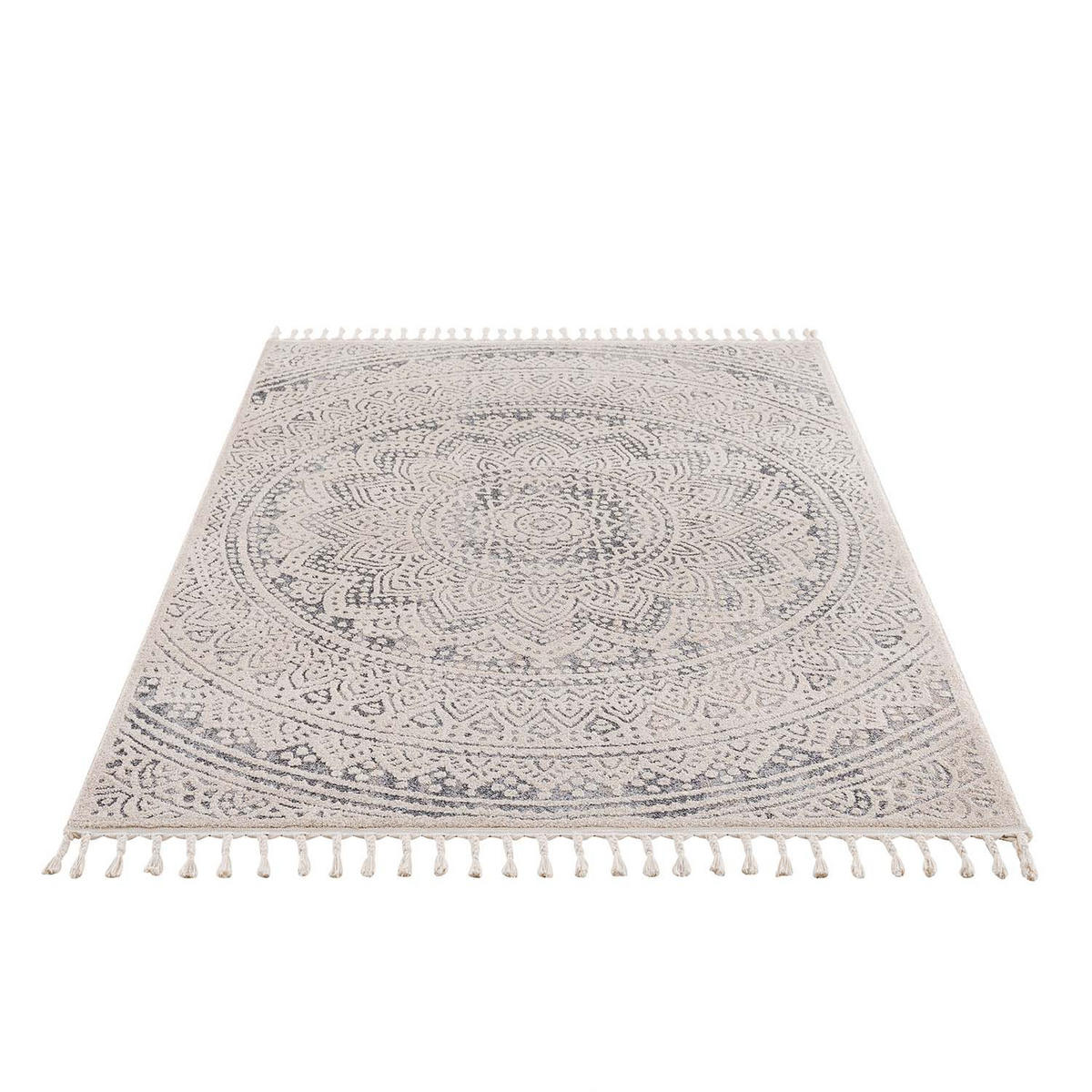 KURZFLOR-TEPPICH Art 1652 Grau 160x230 cm - Grau, Textil (160/230cm) - carpet city