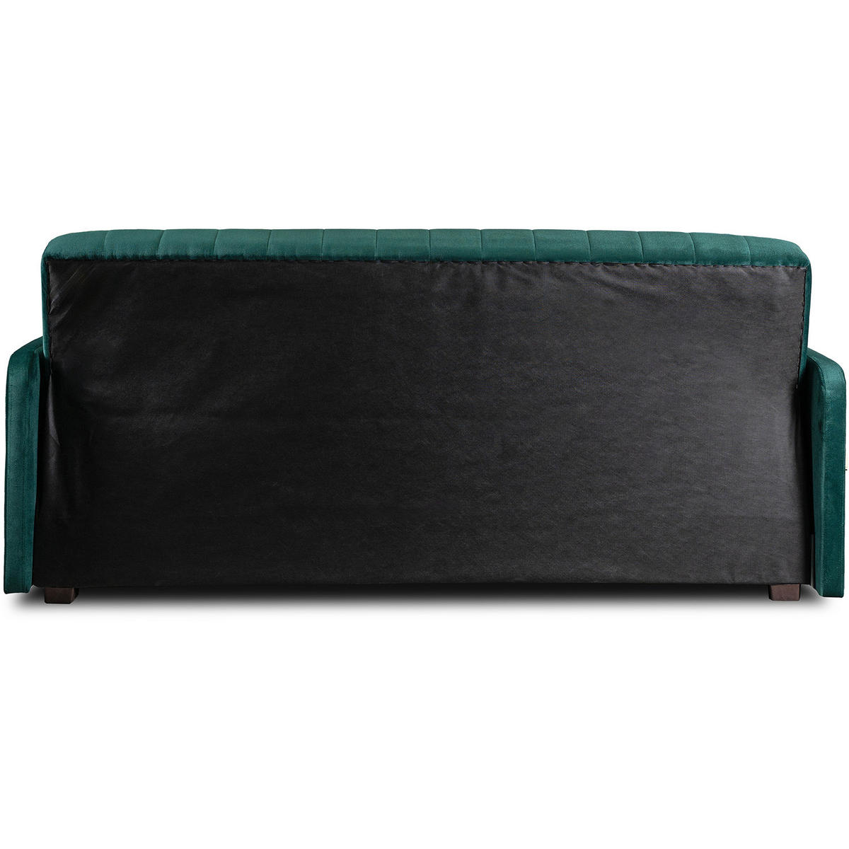 SOFA PORTO Schlaffunktion Ausziehbar Flaschengrün - Grün, Holz/Textil (198/88/86cm) - makarowski meble