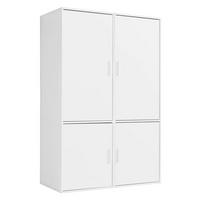 KLEIDERSCHRANK Der Grenzenlose - Weiß, Holzwerkstoff (120/187/58cm) - Mokebo