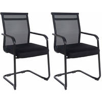SCHWINGSTUHL 2er Set Stoff schwarz - Schwarz, Textil/Metall (55/95/51cm) - CLP