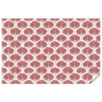TAPETE - Fächer - Motiv - Terra - 350x220 cm - Rotbraun, Papier (350/220cm) - OnlyWow